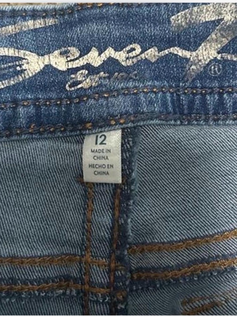 Seven7 blue skinny jeans size 12 - Picture 2 of 4